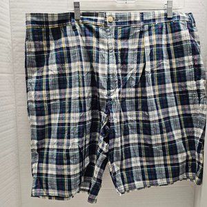 Ralph Lauren Polo Plaid Shorts Mens Pants Blue Check Pockets 42 40